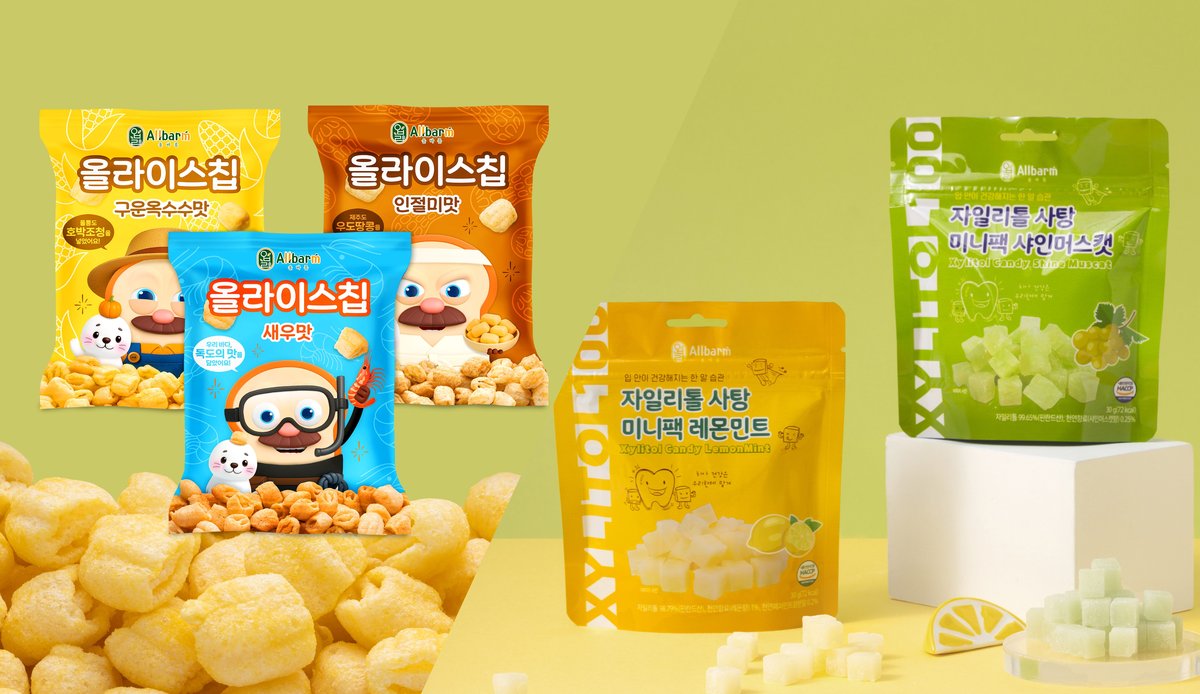 올바름 스낵 3종 + 자일리톨 사탕